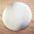 High precision chemical etched stainless steel coffee filter disc